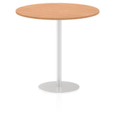 Dynamic Italia 1200mm Poseur Round Table Oak Top 1145mm High Leg ITL0170 DD